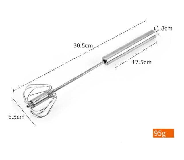 Stainless Steel Semi-Automatic Egg Beater