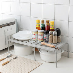Telescopic Kitchen Supplies Storage Rack