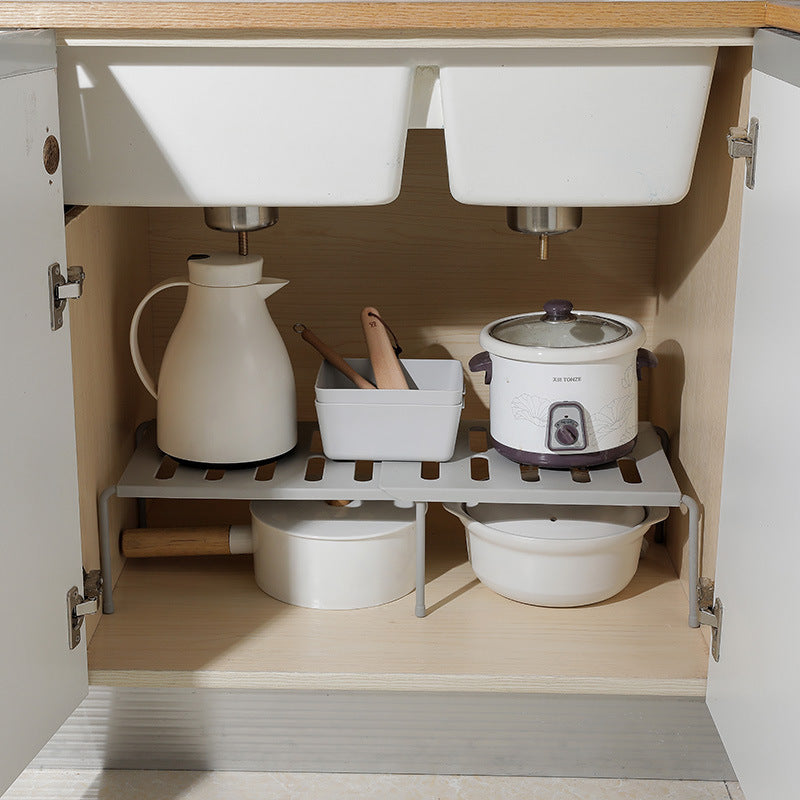 Telescopic Kitchen Supplies Storage Rack