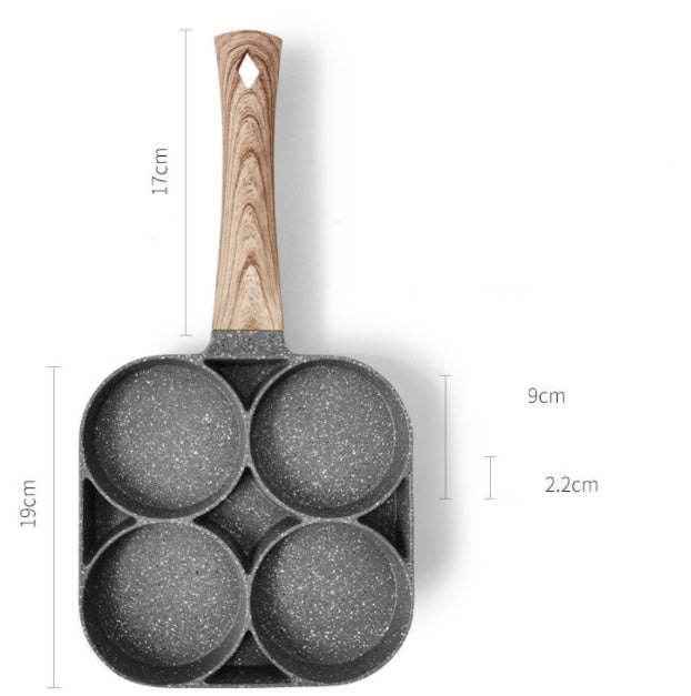 Multi-Functional 4-Hole Non-Stick Frying Pan
