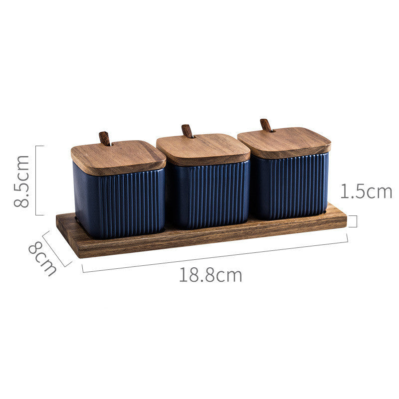 Ceramic Household Seasoning Box Set