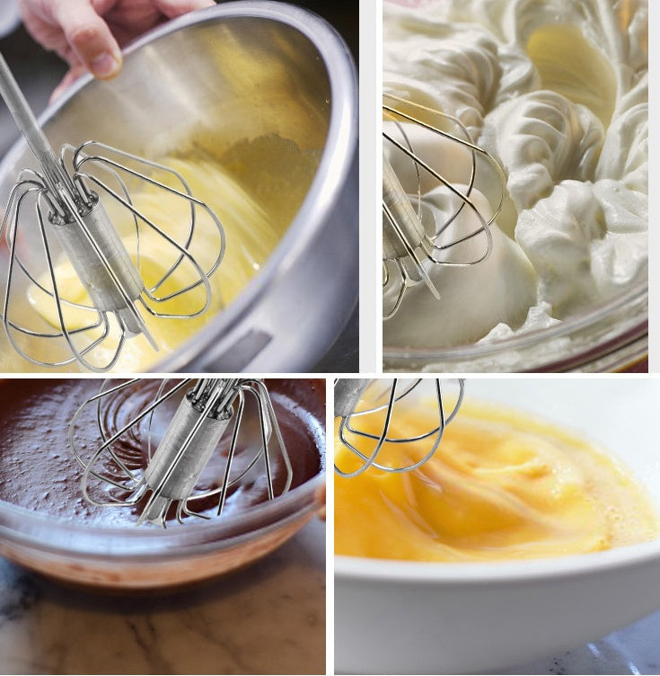 Stainless Steel Semi-Automatic Egg Beater