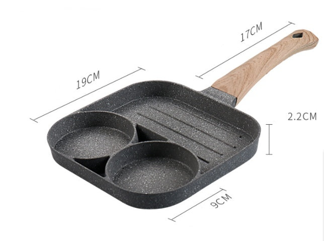 Multi-Functional 4-Hole Non-Stick Frying Pan