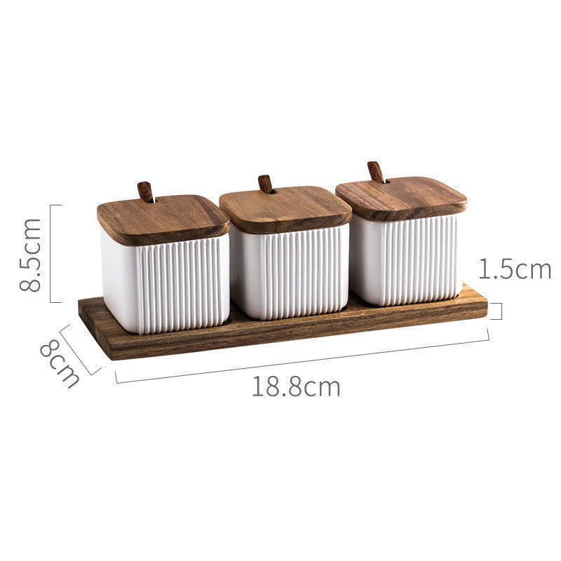 Ceramic Household Seasoning Box Set