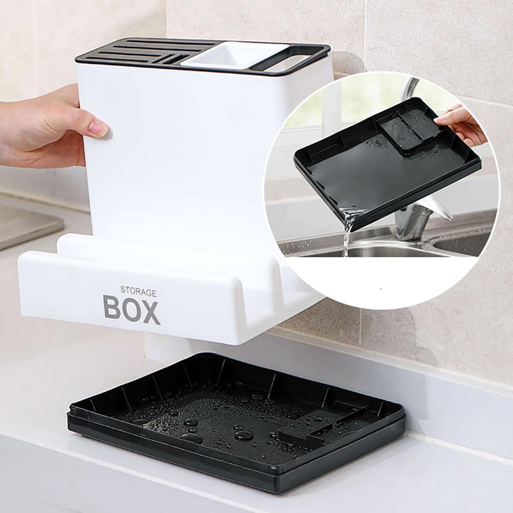 Plastic Tableware & Knife Storage Rack