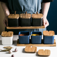 Ceramic Household Seasoning Box Set