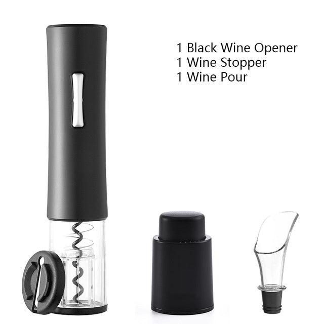 Electric Wine Opener Set with Foil Cutter