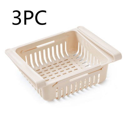 Stretchable Multifunction Refrigerator Storage Basket