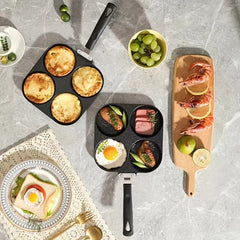 Multi-Functional 4-Hole Non-Stick Frying Pan