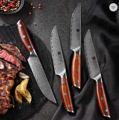 Damascus Steel Professional Steak Knife Set